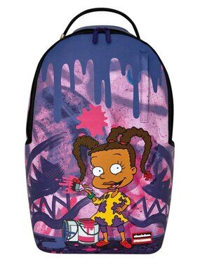 Sprayground Susie LOVE TO PAINT Backpack🔥New Black Bookbag Large School Bag